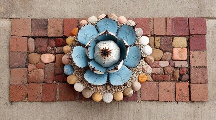 Eco-slide: desert agave geometric rosette, spine functions explained, textbook or museum panel HD asset