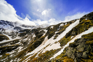 Nature at the M&ouml;lltal Glacier. Landscape in the mountains of Carinthia.
