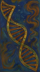 the DNA double helix being modified