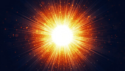 Bright Light Explosion in Space.