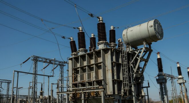 Detailed view of heavy industrial electrical infrastructure where oil is critical for transformer cooling, insulation, and efficient power distribution systems ,efficiency ,breaker ,supply