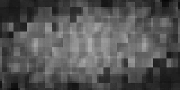 Censor blur, horizontal pixelated mosaic bar, large grayscale texture for censorship effect. Covers sensitive explicit content or private visuals. New content moderation. Vector illustration
