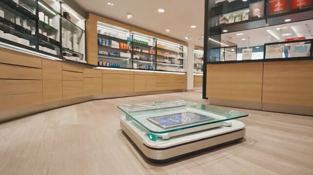 Scale in a pharmacy.