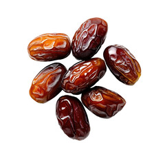 Fresh Dates on Transparent Background