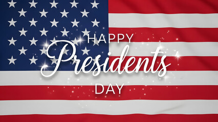 Happy president's day celebrating american presidents and patriotism