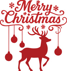 Stately Reindeer Silhouette