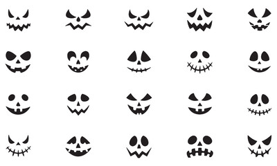 Minimalist Black & White Emoji Set &ndash; Expressive Smiley Faces, Emotions, and Reactions for UI/UX, Web, Mobile Apps, and Social Media &ndash; Premium Stock Graphics for Adobe Stock, Envato Elements