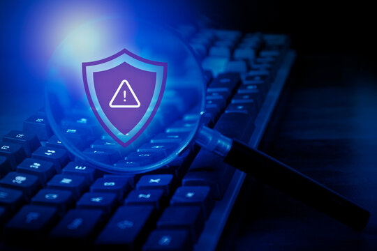 risk management for cyber threats and security assessment, malware and computer virus detection - Powered by Adobe