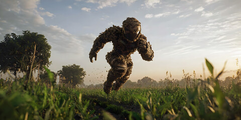  Verdant Velocity: The Running Spirit of Nature, ai generated.