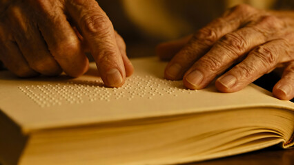 old woman reading a book