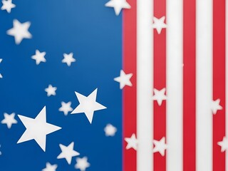 Background with American flag stars and stripes