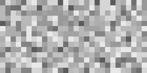 Abstract grayscale pattern of varying sized squares and rectangular shapes