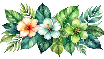 Tropical floral arrangement