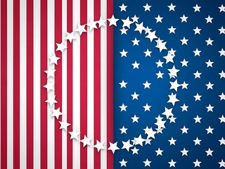 Symbolic patriotic design with star patterns on striped and solid backgrounds for national themes