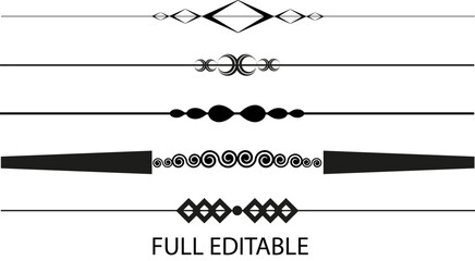 Geometric tattoo design elements