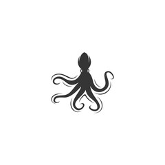 Octopus Logo Design Symbol Template Flat Style Vector Illustration.  Suitable for your design need, logo, illustration, animation, etc.