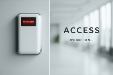 Security access system bypassed with overridden message