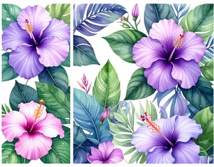 Tropical flower arrangement design