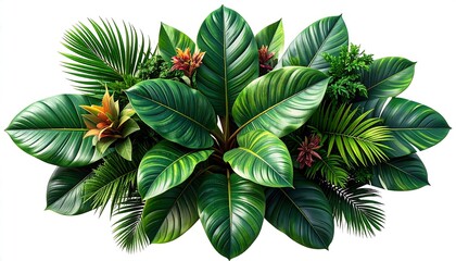 Tropical foliage arrangement