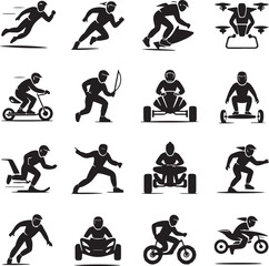 Decorative floral branch illustrations with blossoms and twigs