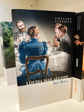 Jo's Boys by Louisa May Alcott in the Collins Classics edition on display