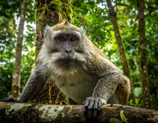 Monkey in a lush forest (1)