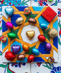 Ramadan Background Concept, Ramadan Candies Background Photo, &Uuml;sk&uuml;dar Istanbul, Turkiye (Turkey)