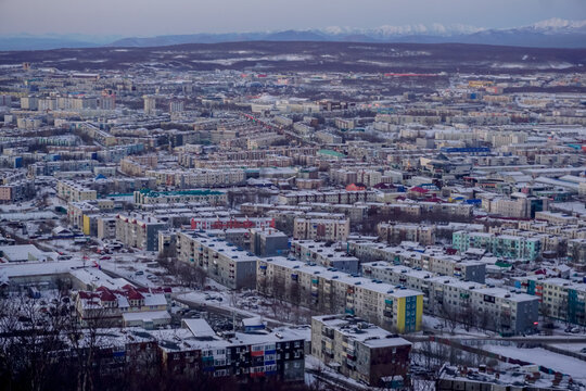 View of Petropavlovsk-Kamchatsky from above
