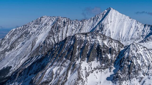 Crazy Mountains winter timalapse 