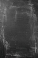 A quiet gray chalkboard fills the frame with precise photoreal clarity and depth