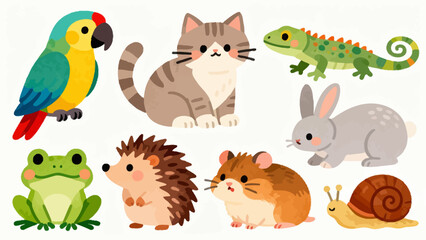 Cute cartoon animals collection © KY