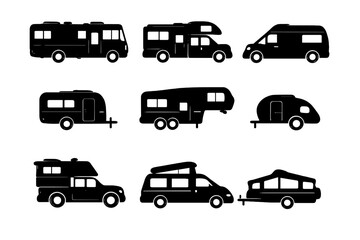 Collection of RVs and Campers Icons
