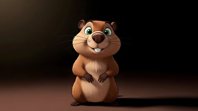 Tigger the cartoon chipmunk character standing on hind legs