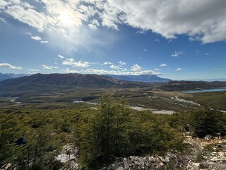 Fototapeta premium mountain landscape with clouds
