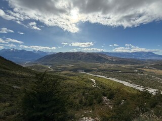 Fototapeta premium mountains and clouds