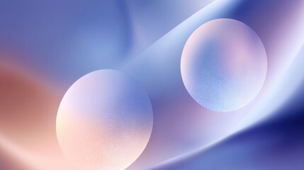 Abstract soft background with glowing orbs in pastel colors, smooth flowing textures creating a calming and artistic atmosphere for digital use.