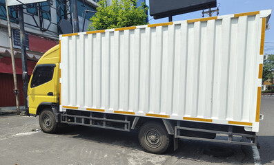container truck transportation. shipping business equipment.