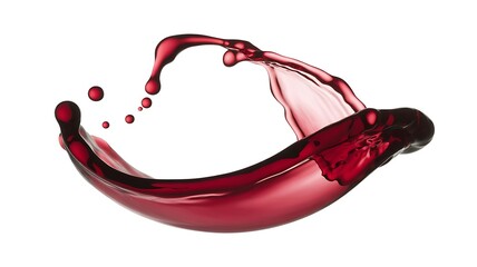 red wine pouring into glass