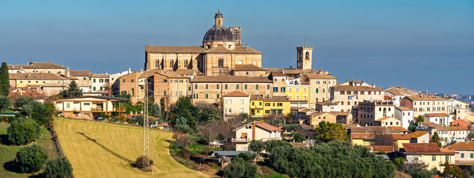 Panoramic view of Monte San Vito-(It) Italy