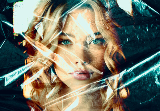 Teal And Orange Plastic Wrap Photo Effect