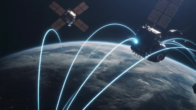 Global satellite network in Earth orbit