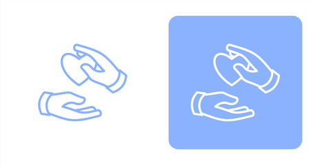 Obraz premium Interaction LineTwo-tone color and contrasting background icon illustration