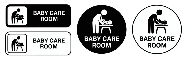 toilet restroom signage icon set © graphixecho
