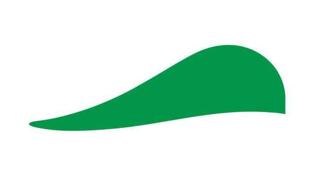 smooth continuous curve hill landscape for web and graphic design