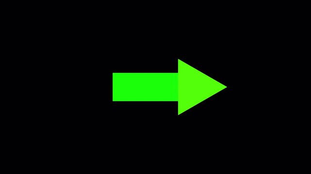 Squirrel arrow adobe stock logo green direction symbol forward progress pointer navigate brand suitable for branding, navigation, stock imagery representation, or motivational concepts. 4K Video.