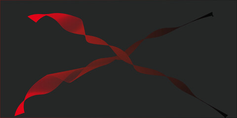 Abstract wave dynamic curve lines on transparent background. Digital energy waves technology concept.	
