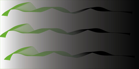 Abstract wave dynamic curve lines on transparent background. Digital energy waves technology concept.	
