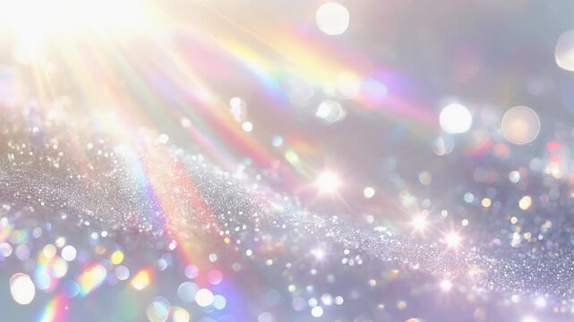きらめく虹色の幻想的な背景素材
