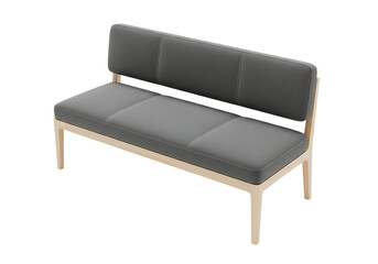 Modern sofa isolated on transparent background