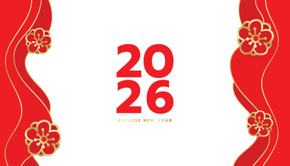 Chinese new year background for banner, flyer, brochure, and presentation layout vector design.